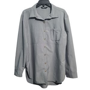 The North Face Gray Long-Sleeve Stevie Button Shirt Size M